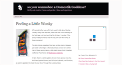 Desktop Screenshot of domestikgoddess.com