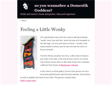 Tablet Screenshot of domestikgoddess.com